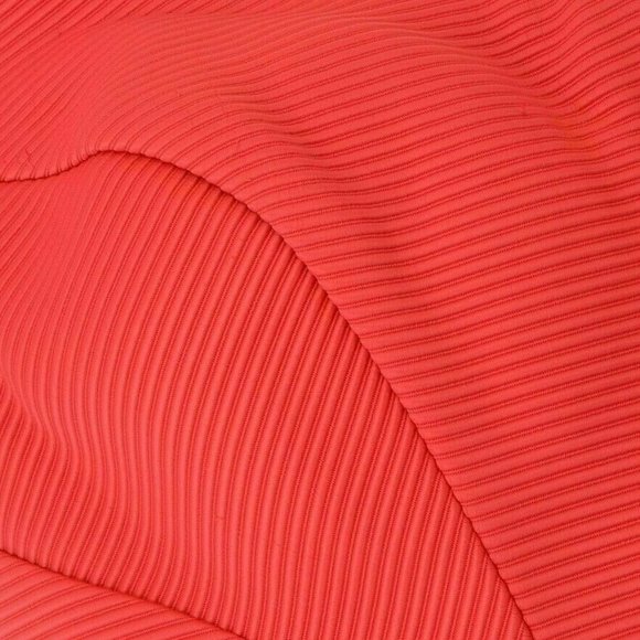 °$5,000 NEW ZAC POSEN CHERRY RED SILK CAPE RUNWAY GOWN US 4 - Picture 10 of 15